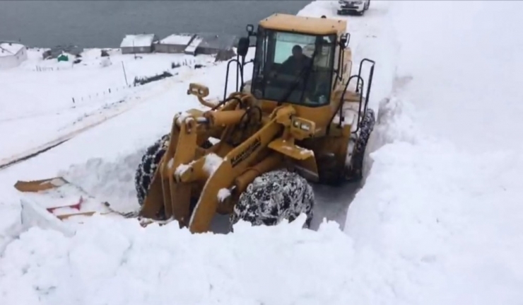 Bingöl’de Köy Yoluna Çığ Düştü