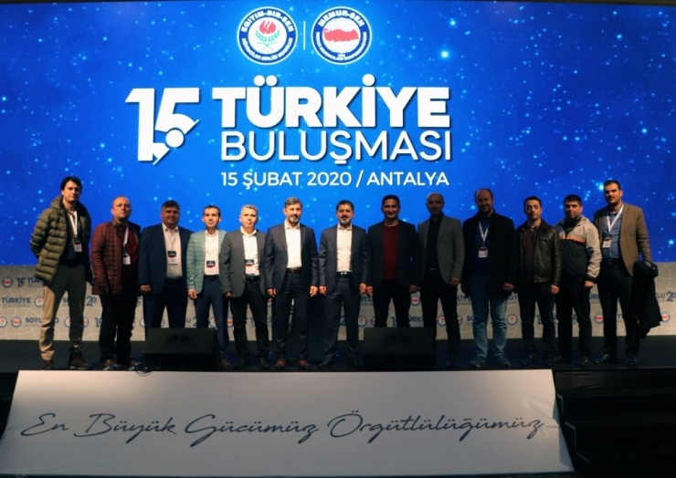 Uçak, Eğitim Bir-sen 15. Türkiye Buluşmasına Katıldı