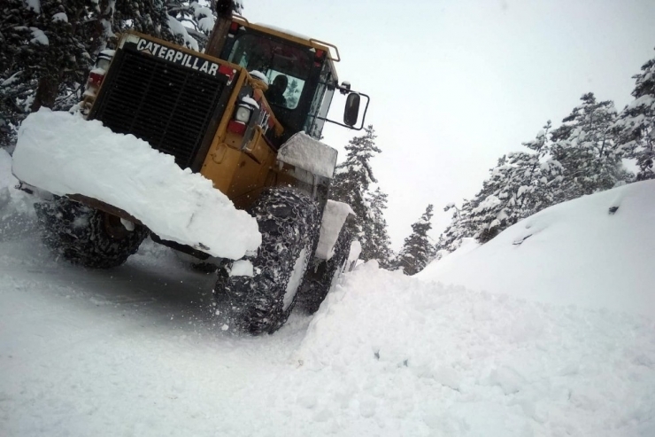 Gümüşhane’de Karla Mücadele Çalışmaları Devam Ediyor