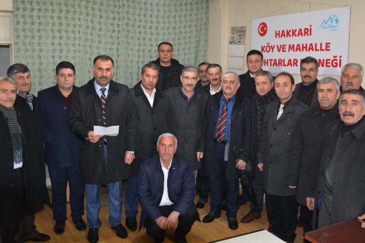 Hakkari’de ‘Köy Ve Mahalle Muhtarları Derneği’ Açıldı