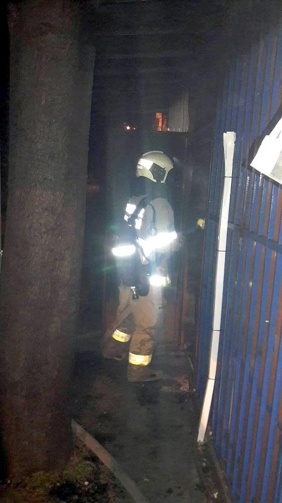 Markette Korkutan Yangın