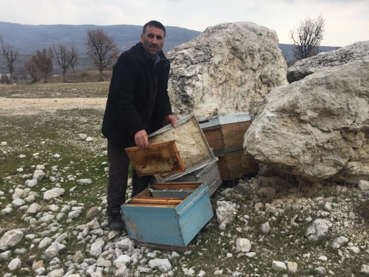 Adıyaman’da 16 Adet Arılı Kovan Çalındı