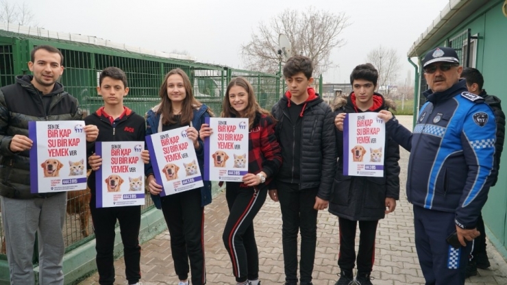 Öğrenciler Barınakta Can Dostlarıyla Buluştu