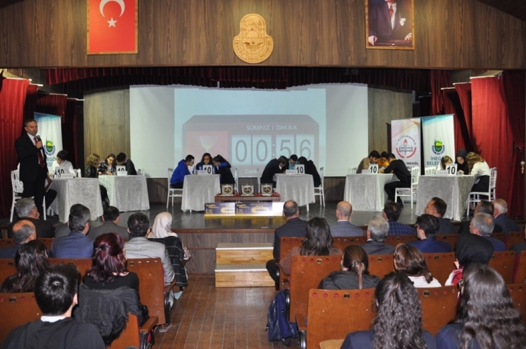 İnegöl’de Lise Öğrencilerini Ter Döktüren Yarışma