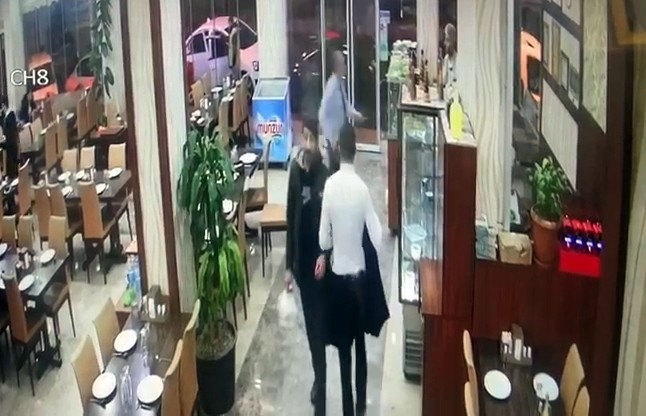 İşkembeci’de Eski Sevgili Kavgası Kamerada