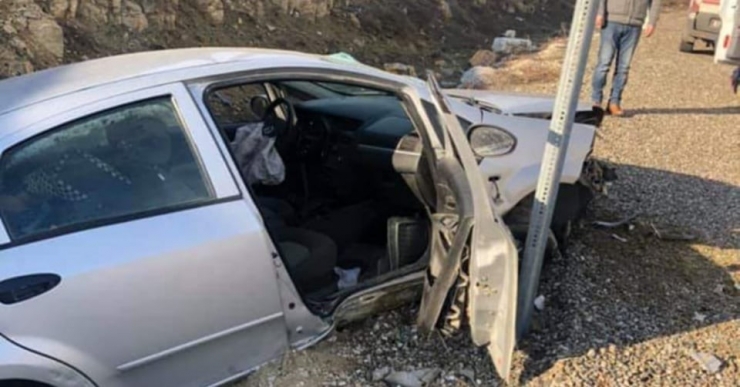 Hurdaya Dönen Araçtan Sağ Kurtuldu