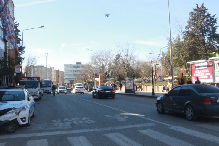 Yayalara Öncelik Vermeyenlere Droneli Uygulama