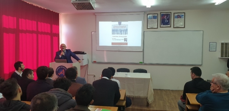 Prof. Dr. Burhanettin Hacıcaferoğlu Elmalı’da Öğrencilerle Buluştu