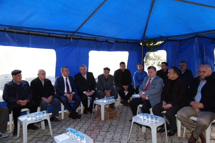 Böcek’te Şahin’e Taziye Ziyareti