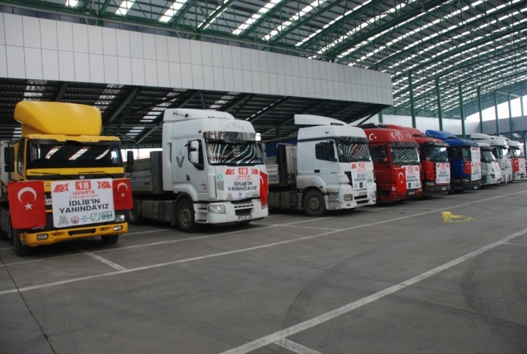 Isparta’dan Suriye’ye Yardımlar Devam Ediyor