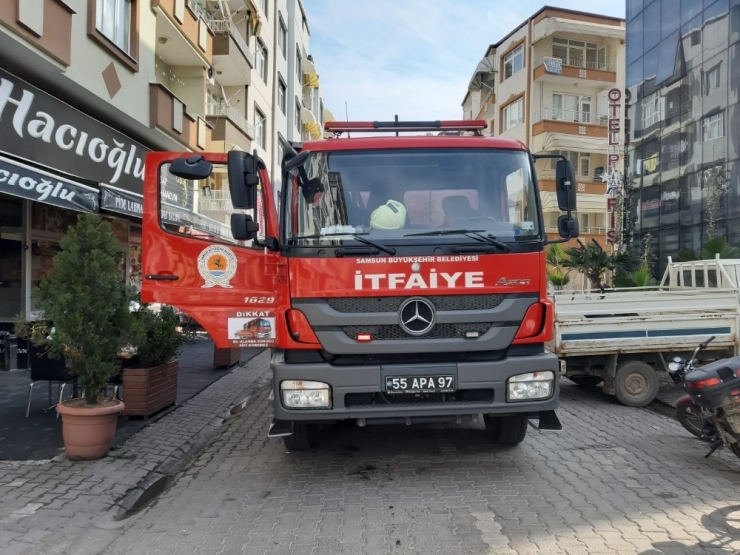 Çarşamba’da Korkutan Yangın