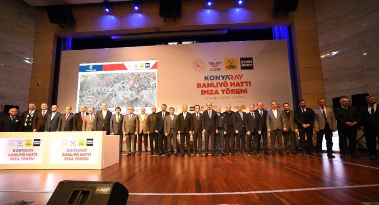 Konyaray Banliyö Hattı İmza Töreni Yapıldı