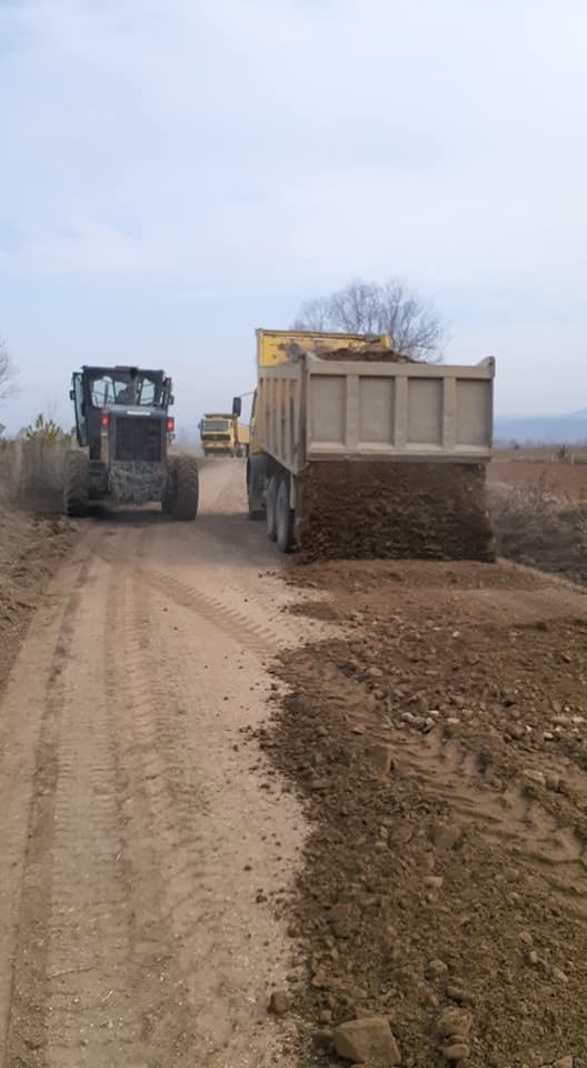 Köy Yollarında Stabilize Çalışması