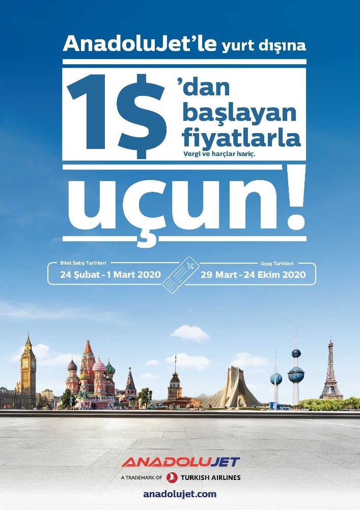 Anadolujet Yolcularını 1 Dolar’a Uçuracak