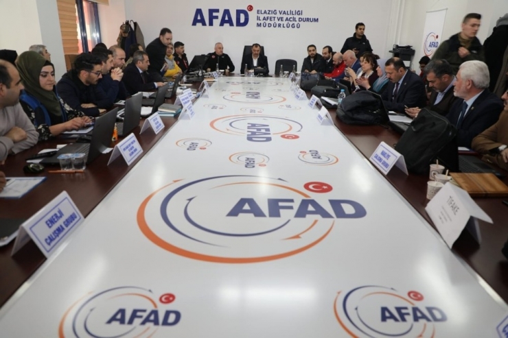 Elazığ Depremi "Koordinasyon Toplantısı"