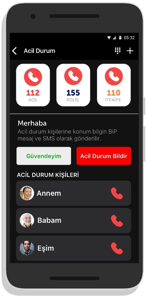 Bip ‘Acil Durum Butonu’na Kayıtlı Kişi Sayısı 1 Milyon’a Ulaştı