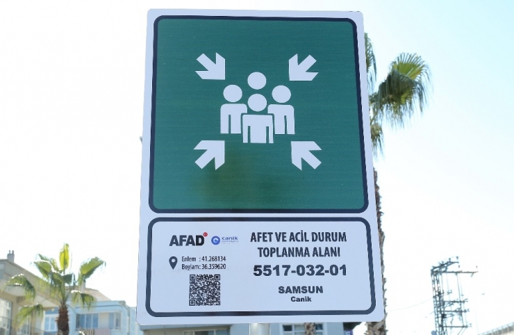 Canik’te Acil Durumlarda Toplanma Alanları Belirlendi