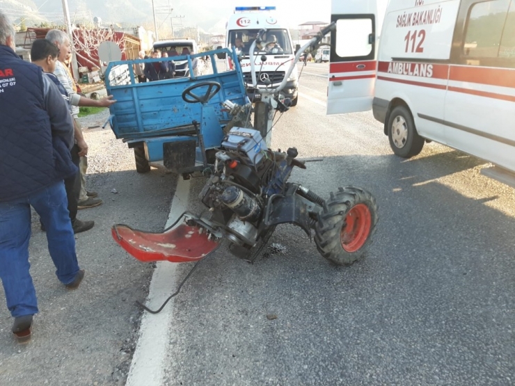 Bozyazı’da Kaza; 2 Yaralı