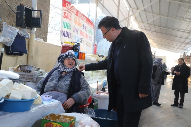Başkan Öküzcüoğlu Pazarcı Esnafını Dinledi