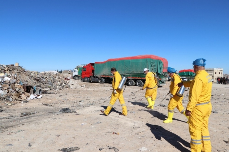 Telabyad’da İlaçlama Çalışmaları Yapılıyor