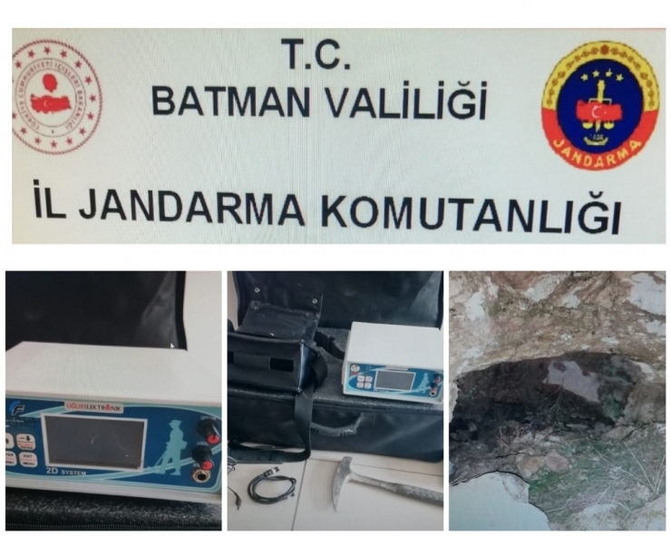 Türbede Kaçak Kazı Yapan 4 Kişi Gözaltına Alındı