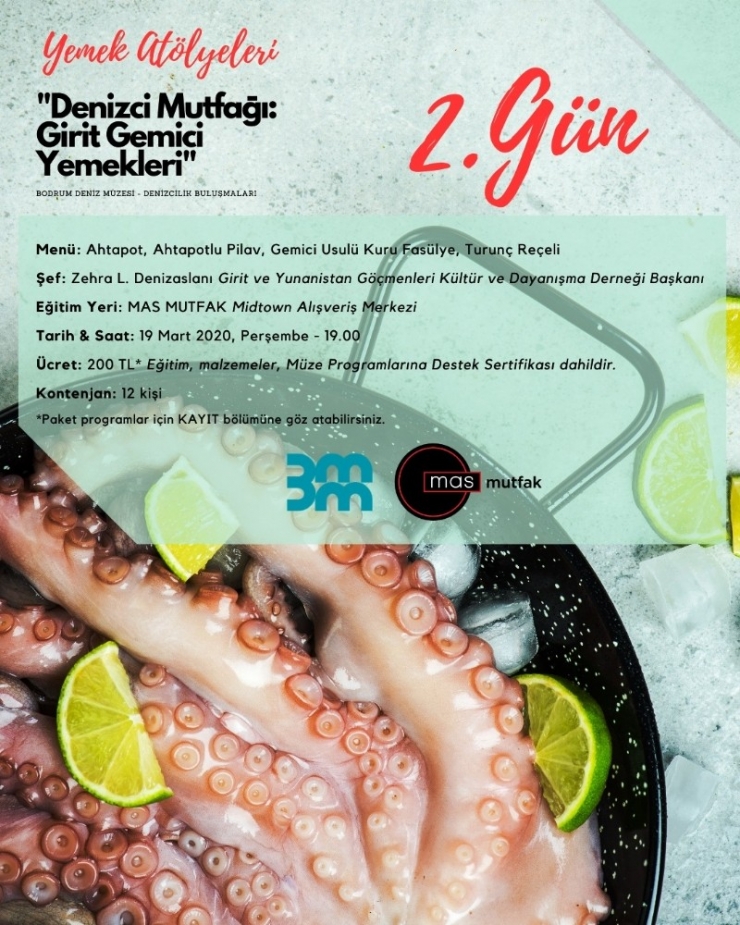 Bodrum Deniz Müzesi’nden Gemici Yemekleri Atölyeleri