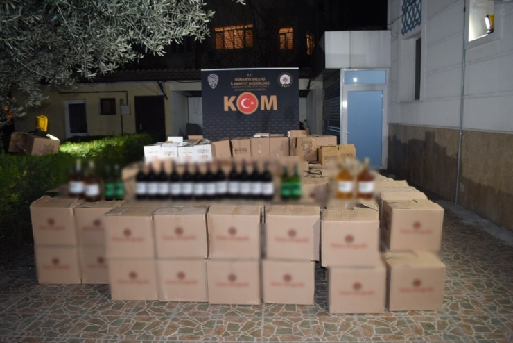 Osmaniye’de Kaçak İçki Operasyonu