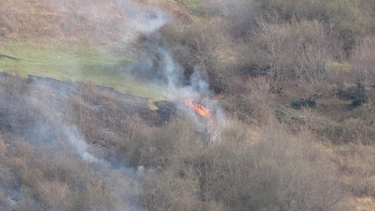Samsun’da Örtü Yangını