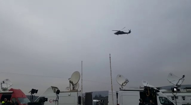 Sınırda Helikopter Ve Ambulans Hareketliliği