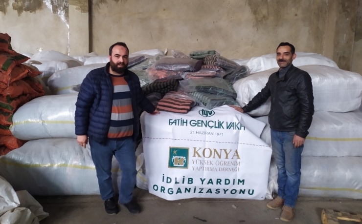 Konyalı Hayırseverlerden İdlib’e Destek