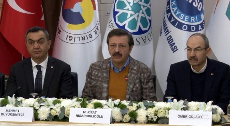 Tobb Başkanı Hisarcıklıoğlu: "İş Dünyası Olarak, Milletimizin, Devletimizin Ve Ordumuzun Yanındayız"