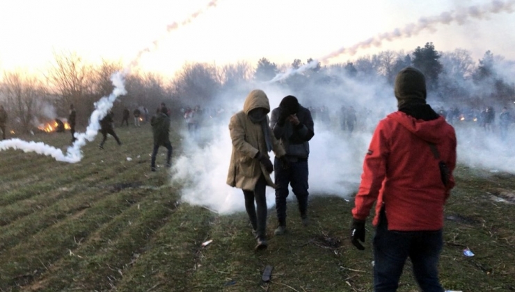 Yunanistan’dan Göçmenlere Gaz Ve Ses Bombasıyla Müdahale