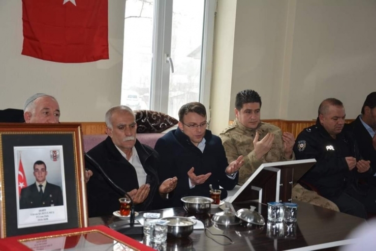 Kaymakam Sancaktutar’dan Şehit Ailesine Taziye Ziyareti