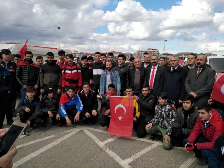 İdlib Şehitleri İçin Yürüyüş Ve Konvoy