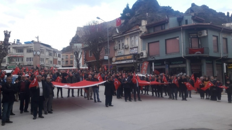 Osmancık’ta Mehmetçiğe Destek Yürüyüşü