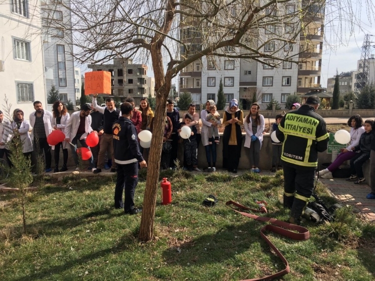 İtfaiye Ekipleri Okullarda Tatbikata Devam Ediyor