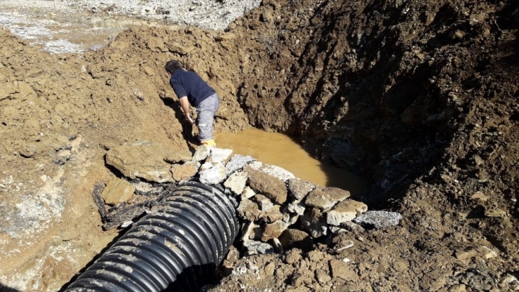 İbradı’da Yağmur Suyu Çalışması