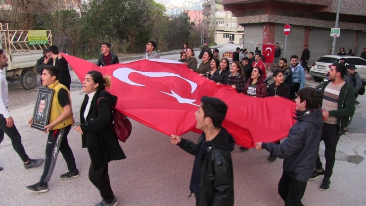 Samandağ Şehitler İçin Yürüdü