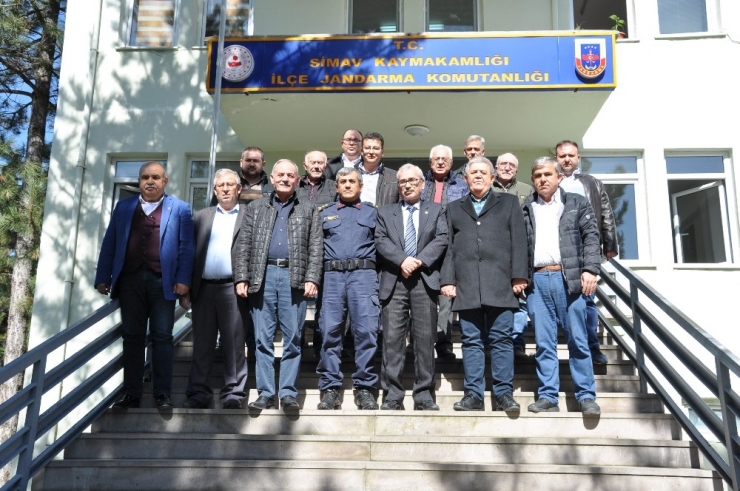 Başkanlardan Jandarmaya Taziye Ziyareti