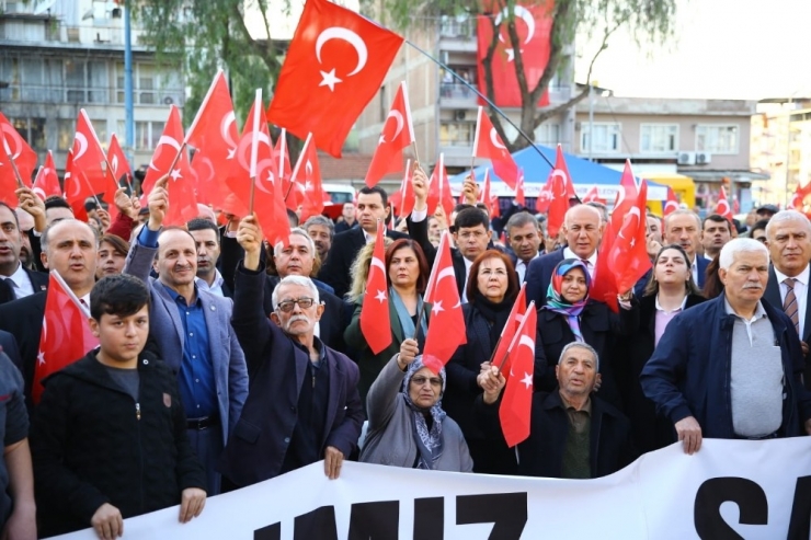 Aydın’da Şehitler İçin Yürüyüş, Dua Ve Hayır Yemeği Düzenlendi