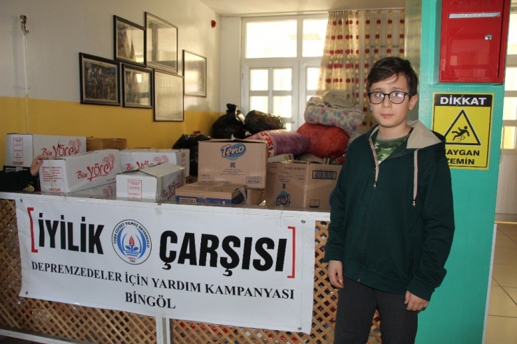 Bingöllü Öğrencilerden Deprem Bölgesi Elazığ’a Destek