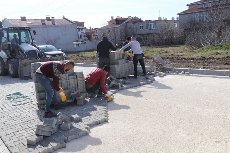 Ergene’de Yol Yapım Çalışmaları Sürüyor