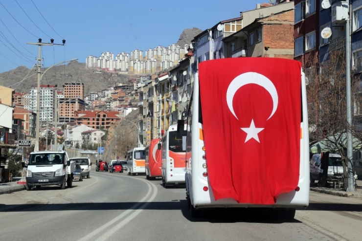 Gümüşhane’de Dolmuşçular ‘Bahar Kalkanı’ Operasyonuna Destek Çıktı