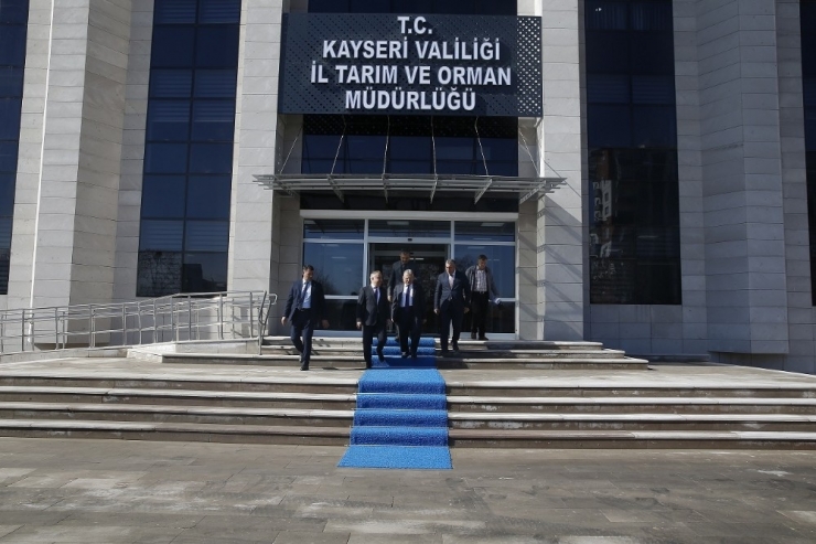 Başkan Büyükkılıç, Tarım Ve Orman İl Müdürlüğü İle Kayseri Orman Bölge Müdürlüğü’nü Ziyaret Etti