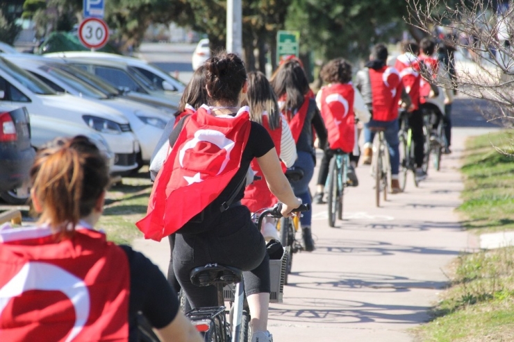 Üniversiteliler İdlib Şehitleri İçin Pedal Çevirdi