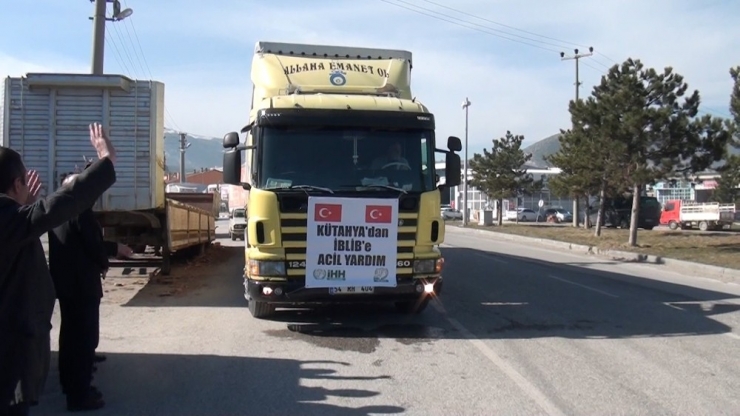 Kütahya’dan İdlib’e Yardım Eli