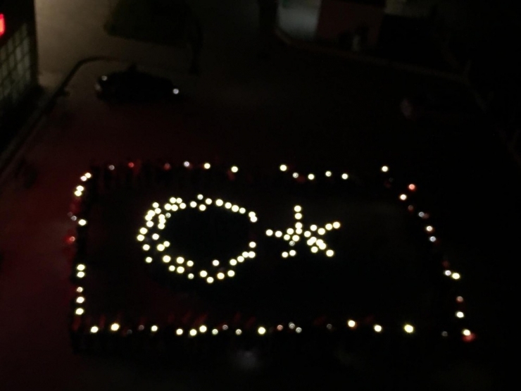 Giresun’da Üniversite Öğrencilerinden Mehmetçiğe Ateşli Ve Ay Yıldızlı Destek