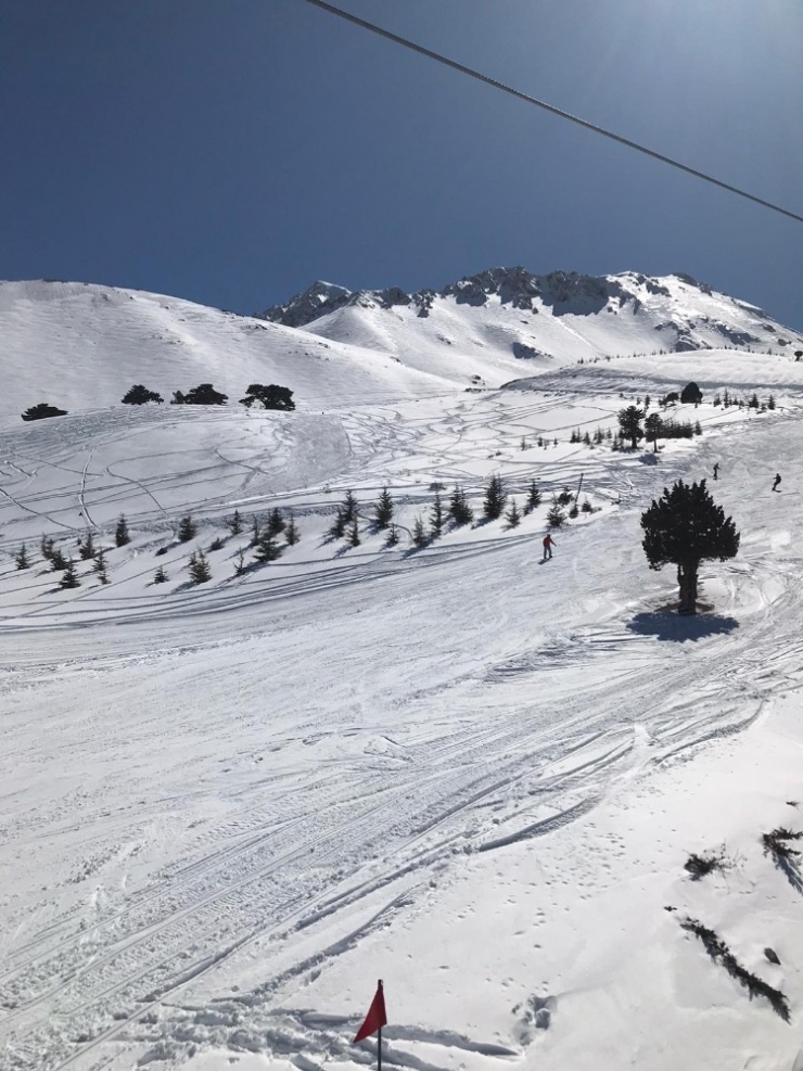 Davraz Kayak Merkezinde Sezon Devam Ediyor