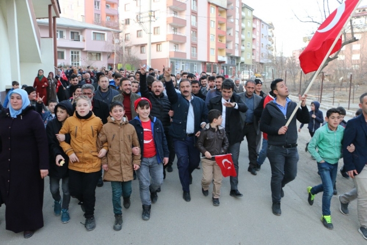 İspirliler Bahar Kalkanı Harekatı’na Destek İçin Yürüdü