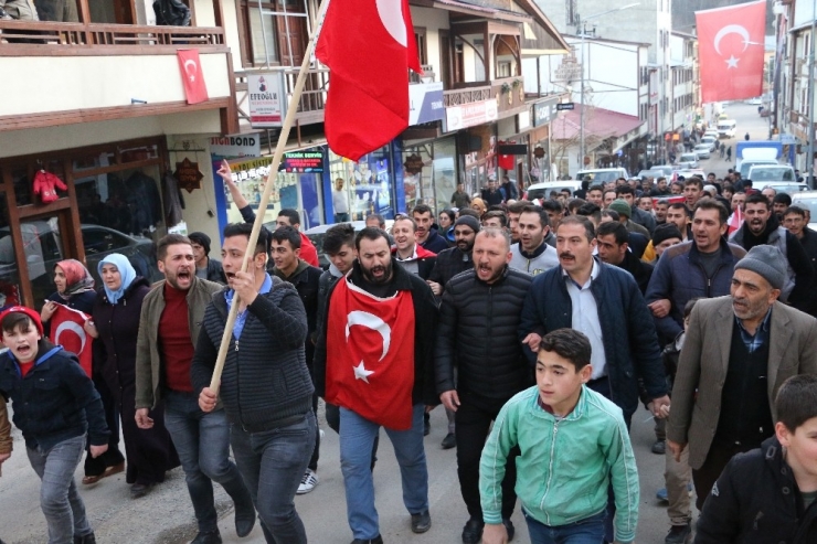 İspirliler Bahar Kalkanı Harekatı’na Destek İçin Yürüdü